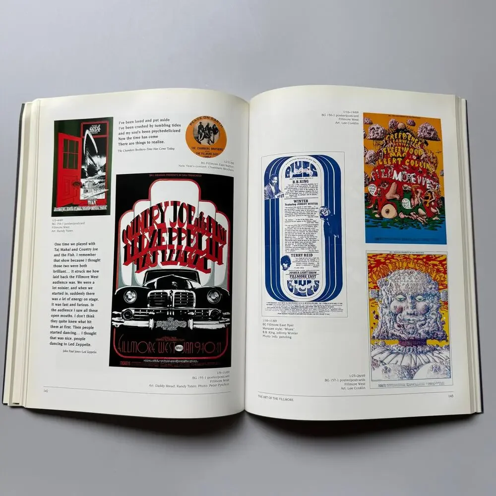 The Art of the Fillmore The Poster Series 1966 to 1971 Bill Graham 1999 Book